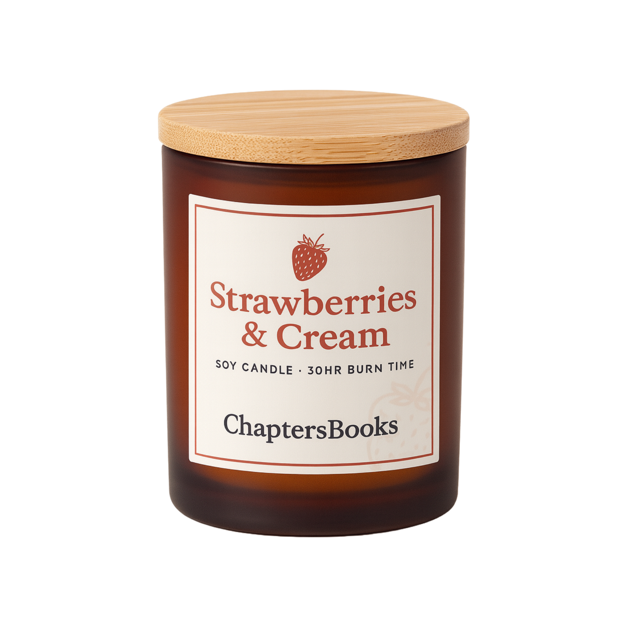 Strawberries & Cream – Sweet Fruity Soy Candle | Summer Dessert Scent